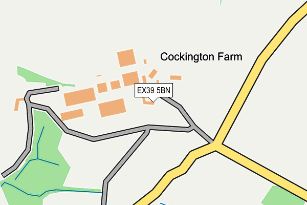 EX39 5BN map - OS OpenMap – Local (Ordnance Survey) EX39 5BN map - OS OpenMap – Local (Ordnance Survey)