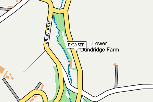 EX39 5ER map - OS OpenMap – Local (Ordnance Survey) EX39 5ER map - OS OpenMap – Local (Ordnance Survey)