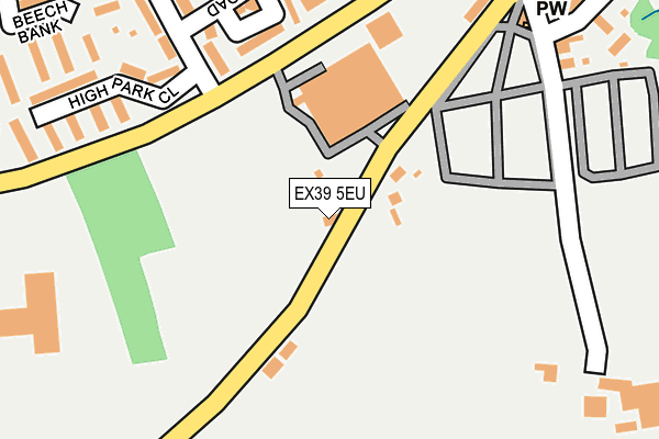 EX39 5EU map - OS OpenMap – Local (Ordnance Survey) EX39 5EU map - OS OpenMap – Local (Ordnance Survey)