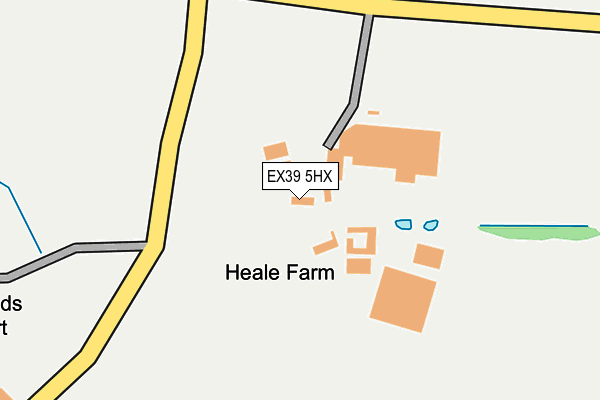 EX39 5HX map - OS OpenMap – Local (Ordnance Survey) EX39 5HX map - OS OpenMap – Local (Ordnance Survey)