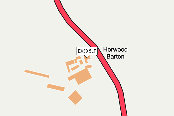 EX39 5LF map - OS OpenMap – Local (Ordnance Survey) EX39 5LF map - OS OpenMap – Local (Ordnance Survey)