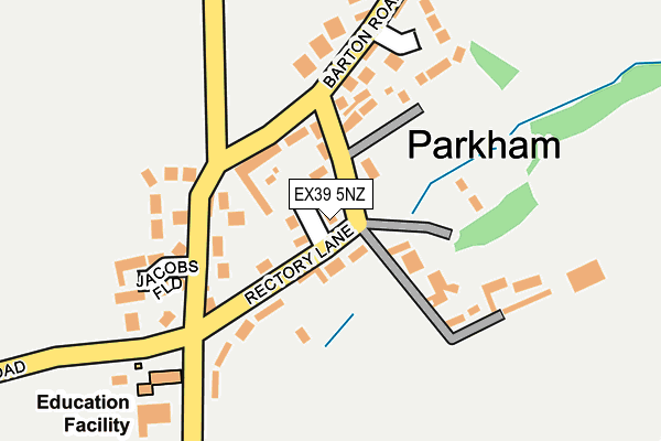 EX39 5NZ map - OS OpenMap – Local (Ordnance Survey) EX39 5NZ map - OS OpenMap – Local (Ordnance Survey)