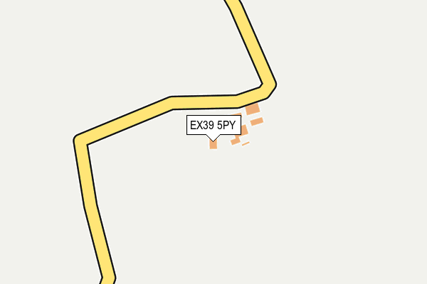 EX39 5PY map - OS OpenMap – Local (Ordnance Survey) EX39 5PY map - OS OpenMap – Local (Ordnance Survey)