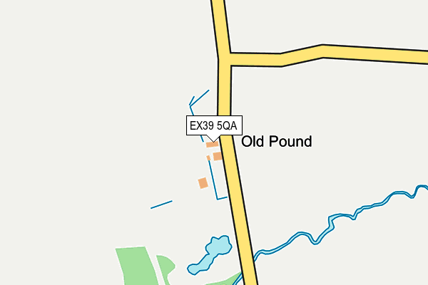 EX39 5QA map - OS OpenMap – Local (Ordnance Survey) EX39 5QA map - OS OpenMap – Local (Ordnance Survey)