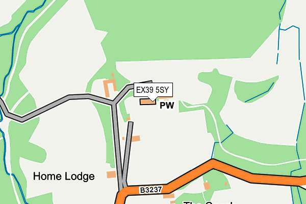 EX39 5SY map - OS OpenMap – Local (Ordnance Survey) EX39 5SY map - OS OpenMap – Local (Ordnance Survey)