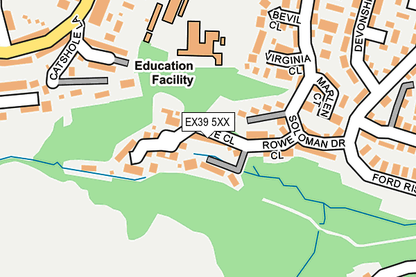EX39 5XX map - OS OpenMap – Local (Ordnance Survey)