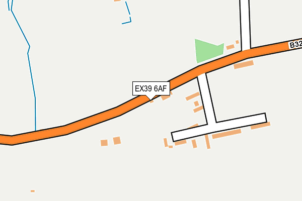 EX39 6AF map - OS OpenMap – Local (Ordnance Survey) EX39 6AF map - OS OpenMap – Local (Ordnance Survey)