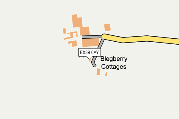 EX39 6AY map - OS OpenMap – Local (Ordnance Survey) EX39 6AY map - OS OpenMap – Local (Ordnance Survey)