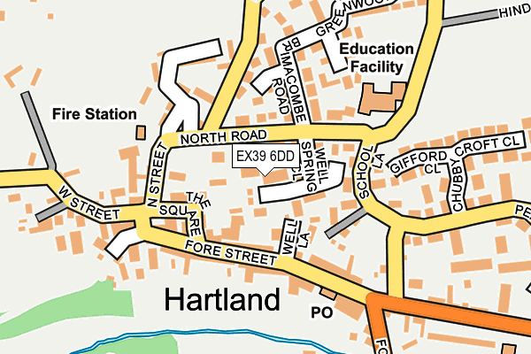 EX39 6DD map - OS OpenMap – Local (Ordnance Survey) EX39 6DD map - OS OpenMap – Local (Ordnance Survey)