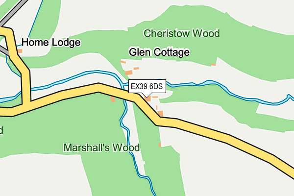 EX39 6DS map - OS OpenMap – Local (Ordnance Survey) EX39 6DS map - OS OpenMap – Local (Ordnance Survey)