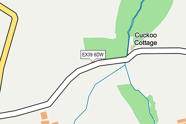 EX39 6DW map - OS OpenMap – Local (Ordnance Survey) EX39 6DW map - OS OpenMap – Local (Ordnance Survey)