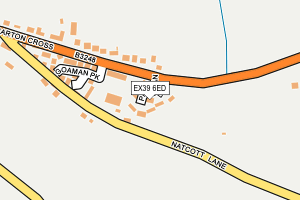 EX39 6ED map - OS OpenMap – Local (Ordnance Survey) EX39 6ED map - OS OpenMap – Local (Ordnance Survey)