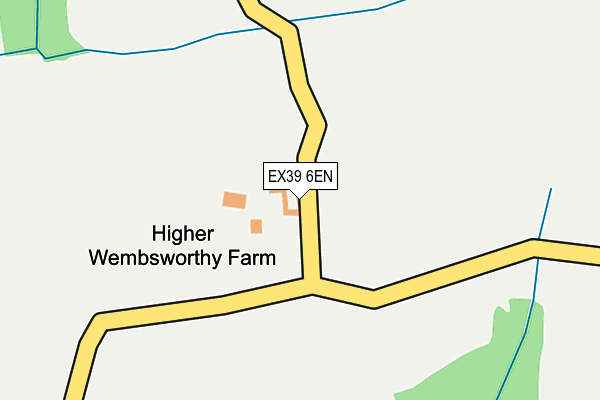 EX39 6EN map - OS OpenMap – Local (Ordnance Survey)