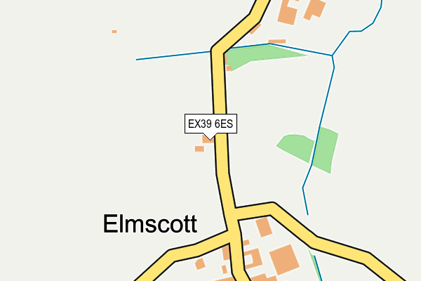 EX39 6ES map - OS OpenMap – Local (Ordnance Survey) EX39 6ES map - OS OpenMap – Local (Ordnance Survey)