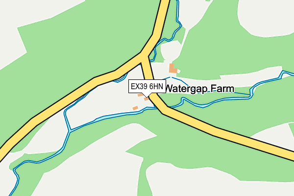 EX39 6HN map - OS OpenMap – Local (Ordnance Survey) EX39 6HN map - OS OpenMap – Local (Ordnance Survey)
