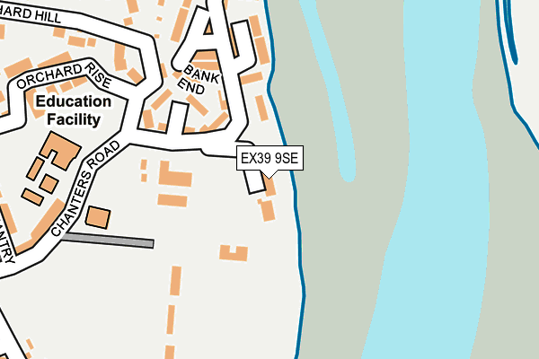 EX39 9SE map - OS OpenMap – Local (Ordnance Survey) EX39 9SE map - OS OpenMap – Local (Ordnance Survey)