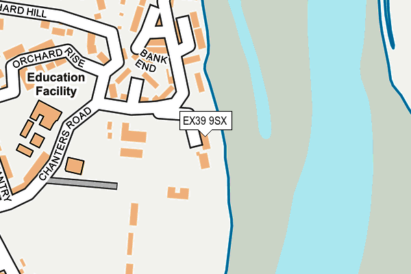 EX39 9SX map - OS OpenMap – Local (Ordnance Survey) EX39 9SX map - OS OpenMap – Local (Ordnance Survey)