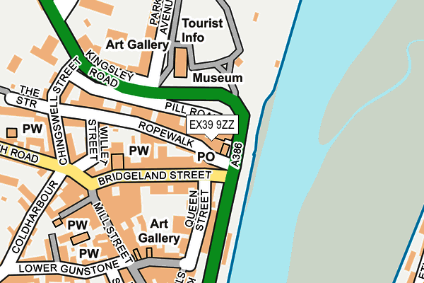 EX39 9ZZ map - OS OpenMap – Local (Ordnance Survey) EX39 9ZZ map - OS OpenMap – Local (Ordnance Survey)