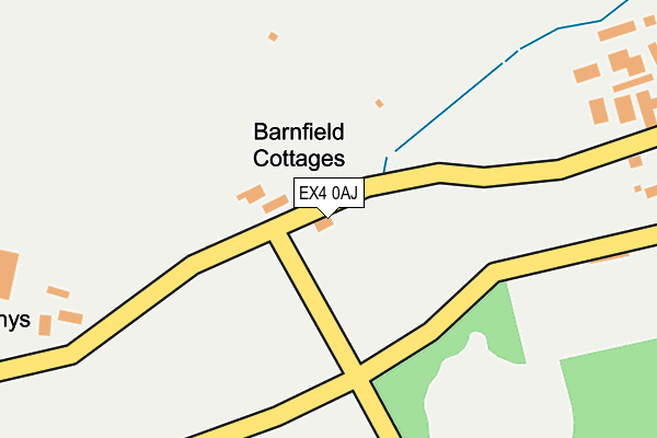EX4 0AJ map - OS OpenMap – Local (Ordnance Survey) EX4 0AJ map - OS OpenMap – Local (Ordnance Survey)