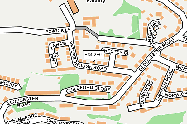 EX4 2EG map - OS OpenMap – Local (Ordnance Survey) EX4 2EG map - OS OpenMap – Local (Ordnance Survey)