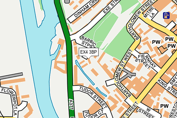 EX4 3BP map - OS OpenMap – Local (Ordnance Survey) EX4 3BP map - OS OpenMap – Local (Ordnance Survey)
