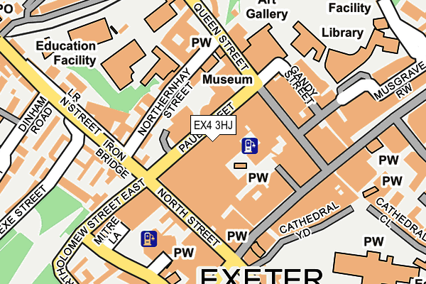 EX4 3HJ map - OS OpenMap – Local (Ordnance Survey) EX4 3HJ map - OS OpenMap – Local (Ordnance Survey)