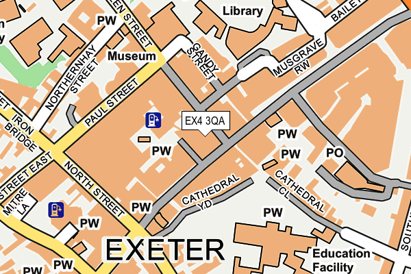 EX4 3QA map - OS OpenMap – Local (Ordnance Survey) EX4 3QA map - OS OpenMap – Local (Ordnance Survey)