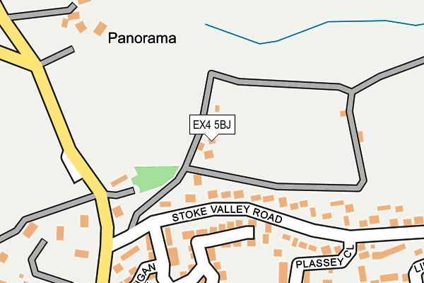 EX4 5BJ map - OS OpenMap – Local (Ordnance Survey) EX4 5BJ map - OS OpenMap – Local (Ordnance Survey)