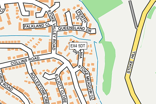 EX4 5DT map - OS OpenMap – Local (Ordnance Survey) EX4 5DT map - OS OpenMap – Local (Ordnance Survey)