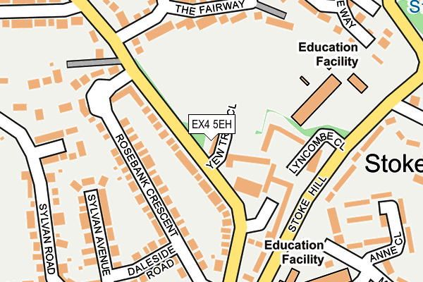 EX4 5EH map - OS OpenMap – Local (Ordnance Survey) EX4 5EH map - OS OpenMap – Local (Ordnance Survey)