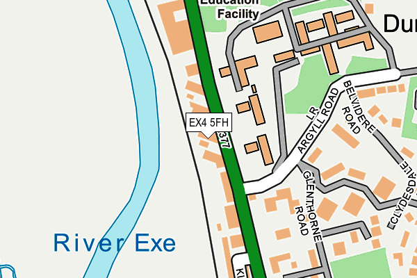 EX4 5FH map - OS OpenMap – Local (Ordnance Survey) EX4 5FH map - OS OpenMap – Local (Ordnance Survey)