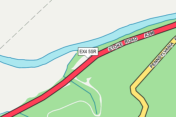EX4 5SR map - OS OpenMap – Local (Ordnance Survey) EX4 5SR map - OS OpenMap – Local (Ordnance Survey)