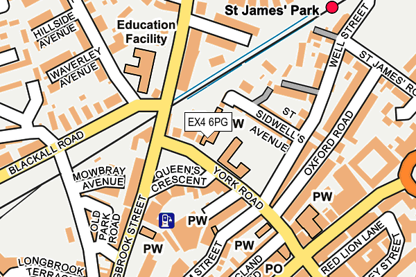 EX4 6PG map - OS OpenMap – Local (Ordnance Survey) EX4 6PG map - OS OpenMap – Local (Ordnance Survey)