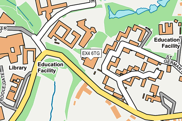 EX4 6TG map - OS OpenMap – Local (Ordnance Survey) EX4 6TG map - OS OpenMap – Local (Ordnance Survey)