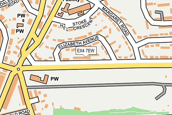 EX4 7EW map - OS OpenMap – Local (Ordnance Survey) EX4 7EW map - OS OpenMap – Local (Ordnance Survey)