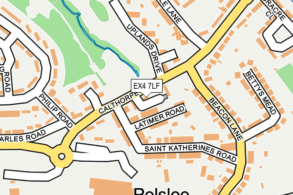 EX4 7LF map - OS OpenMap – Local (Ordnance Survey) EX4 7LF map - OS OpenMap – Local (Ordnance Survey)