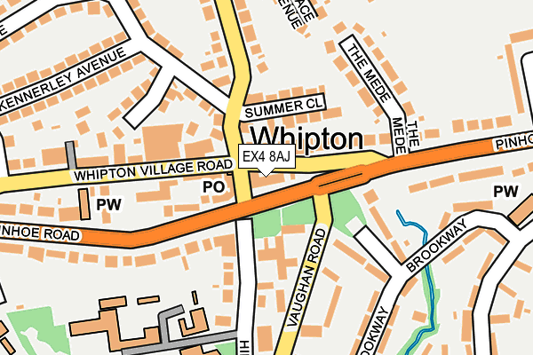 EX4 8AJ map - OS OpenMap – Local (Ordnance Survey) EX4 8AJ map - OS OpenMap – Local (Ordnance Survey)