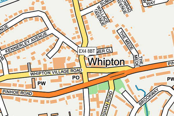 EX4 8BT map - OS OpenMap – Local (Ordnance Survey) EX4 8BT map - OS OpenMap – Local (Ordnance Survey)