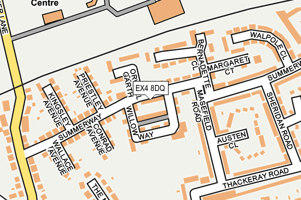 EX4 8DQ map - OS OpenMap – Local (Ordnance Survey) EX4 8DQ map - OS OpenMap – Local (Ordnance Survey)