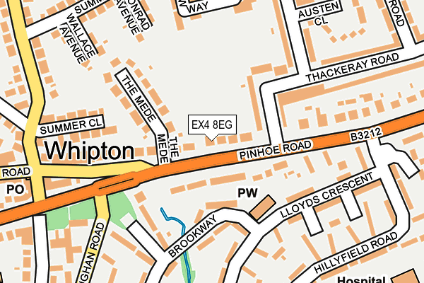 EX4 8EG map - OS OpenMap – Local (Ordnance Survey) EX4 8EG map - OS OpenMap – Local (Ordnance Survey)