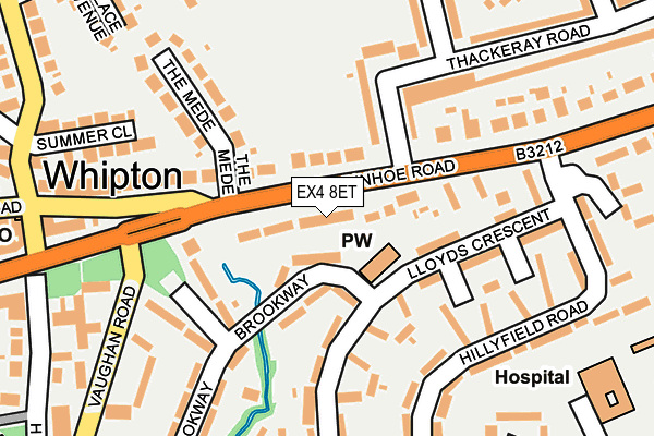 EX4 8ET map - OS OpenMap – Local (Ordnance Survey) EX4 8ET map - OS OpenMap – Local (Ordnance Survey)