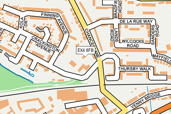EX4 8FB map - OS OpenMap – Local (Ordnance Survey) EX4 8FB map - OS OpenMap – Local (Ordnance Survey)