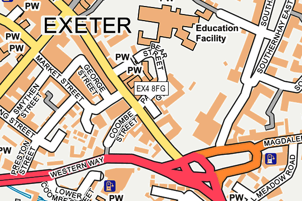 EX4 8FG map - OS OpenMap – Local (Ordnance Survey) EX4 8FG map - OS OpenMap – Local (Ordnance Survey)