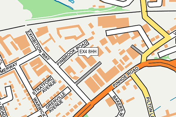 EX4 8HH map - OS OpenMap – Local (Ordnance Survey) EX4 8HH map - OS OpenMap – Local (Ordnance Survey)