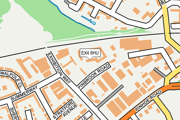 EX4 8HU map - OS OpenMap – Local (Ordnance Survey) EX4 8HU map - OS OpenMap – Local (Ordnance Survey)