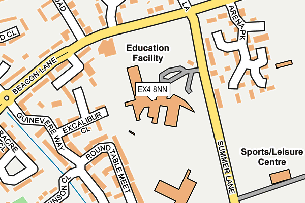 EX4 8NN map - OS OpenMap – Local (Ordnance Survey) EX4 8NN map - OS OpenMap – Local (Ordnance Survey)