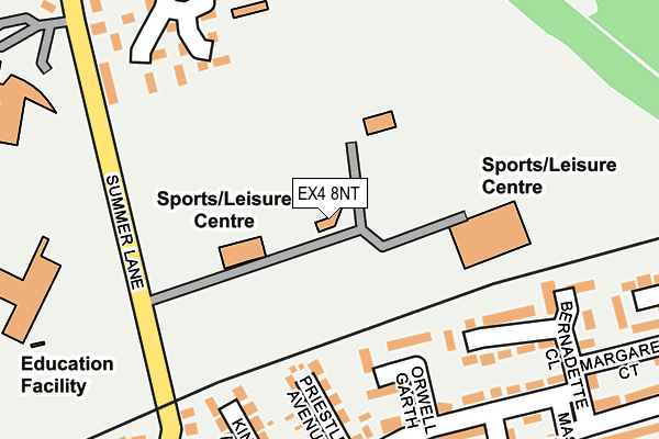 EX4 8NT map - OS OpenMap – Local (Ordnance Survey) EX4 8NT map - OS OpenMap – Local (Ordnance Survey)