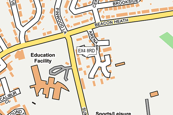 EX4 8RD map - OS OpenMap – Local (Ordnance Survey) EX4 8RD map - OS OpenMap – Local (Ordnance Survey)