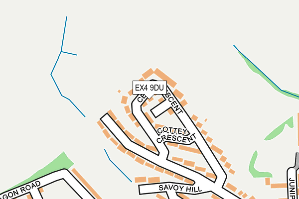 EX4 9DU map - OS OpenMap – Local (Ordnance Survey) EX4 9DU map - OS OpenMap – Local (Ordnance Survey)