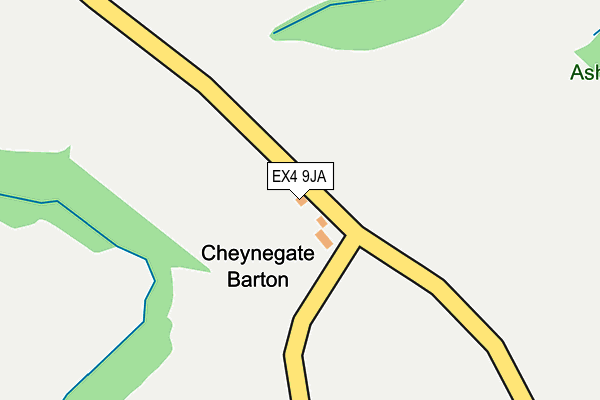 EX4 9JA map - OS OpenMap – Local (Ordnance Survey) EX4 9JA map - OS OpenMap – Local (Ordnance Survey)